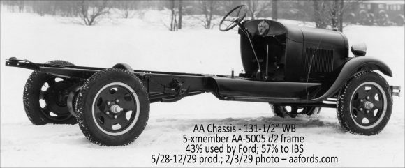 AA131 Chassis – 5-xmember frame – 2/3/29 photo