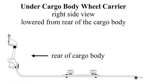 Under Cargo Body Wheel Carrier Installation Type