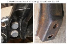 A-16025 d6 Fender Bracket - at frame 11/29—6/30