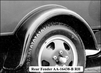 AA-16438-B RH Rear Fender