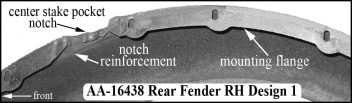 AA-16438 d1 Rear Fender - installation flange & notch