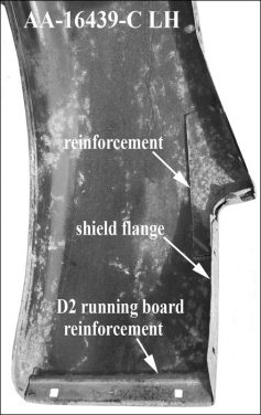 AA-16439-C Rear Fender (section at shield)