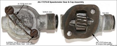 AA-17270-B Speedometer Gear and Cap Assembly - views