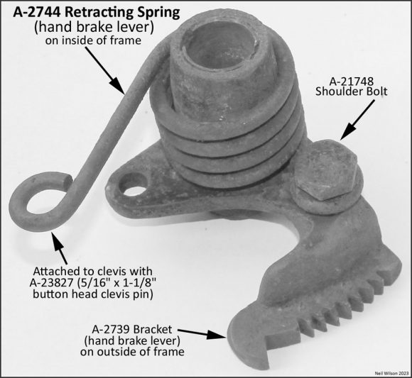 Fig 11 – Hand Brake Lever Retracting Spring