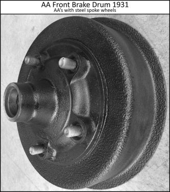 Fig 2e – Front Brake Drum Example