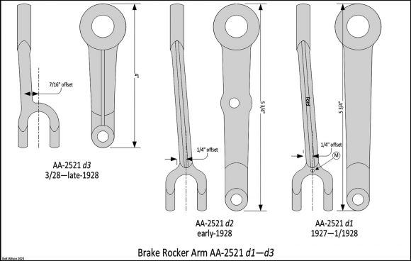 Fig 7 – Brake Rocker Arm AA-2521 d1—d3
