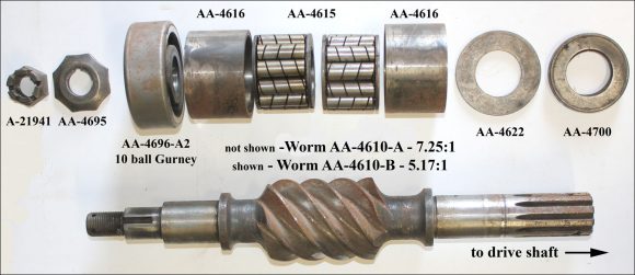 Worm Gear Axle – Worm Screw + Related Parts