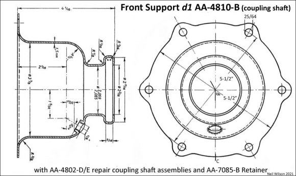 Front Support d1 (coupling shaft) AA-4810-B