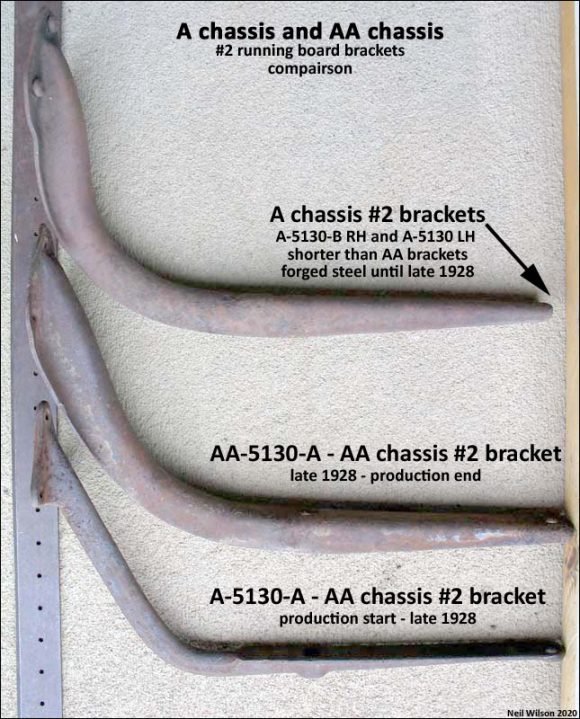 A and AA Comparison - #2 Running Board Brackets