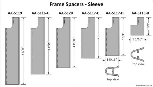 Sleeve Frame Spacers