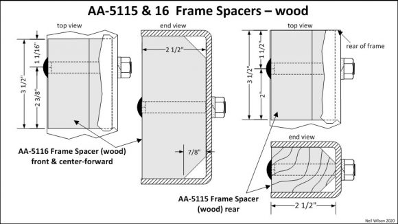 AA-5115 & AA-5116 Wood Frame Spacers