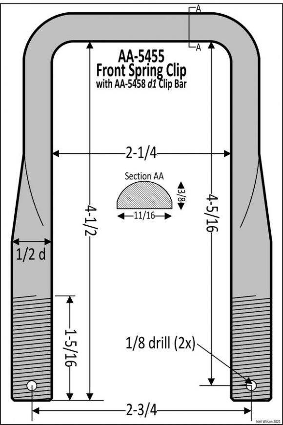 AA-5455 Front Spring Clip