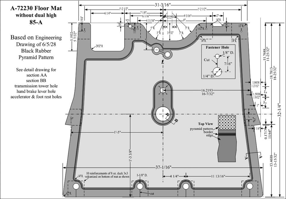 A-72230 Front Floor Mat