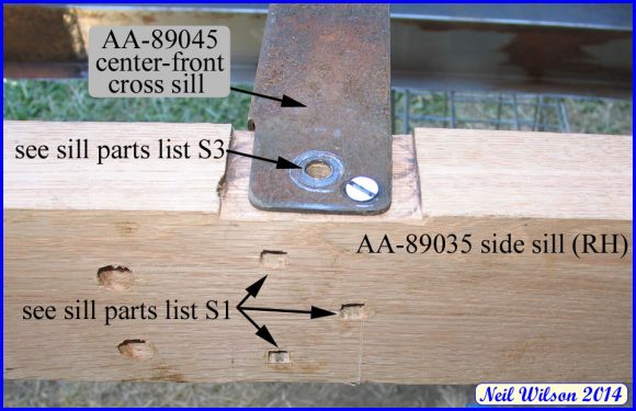 89-A Express Floor Sill Assembly - Side Sill to Center-Front Cross Sill