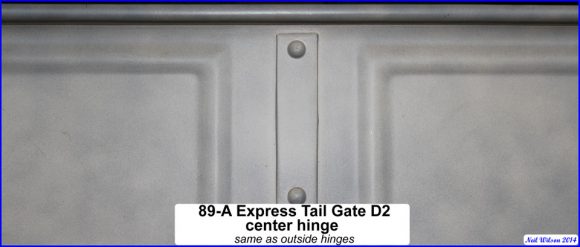 89-A Express Tail Gate Assembly d2 Center Hinge