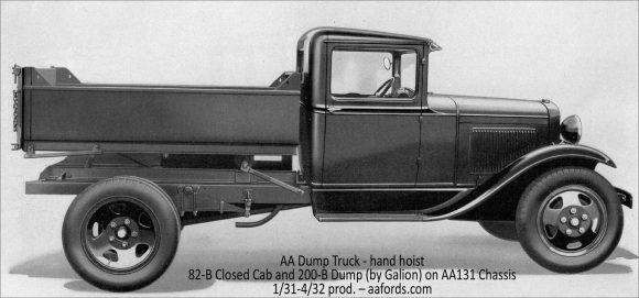200-B Dump - Hand-Hoist - Galion - 82-B Closed Cab - 1/31-4/32